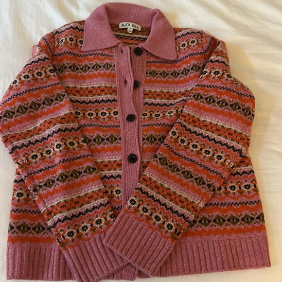Alex Mill fair isle cardigan; size small - Picture 1 of 3